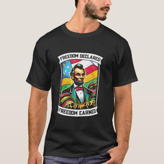 T-shirt Proclamation sur l'émancipation Junète afro-améric (Devant)