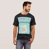 T-shirt Procrastinate...Moi ? (Devant entier)