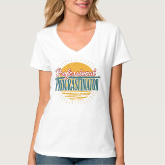 T-shirt Procrastinateur Professionnel Retro Drôle Citation