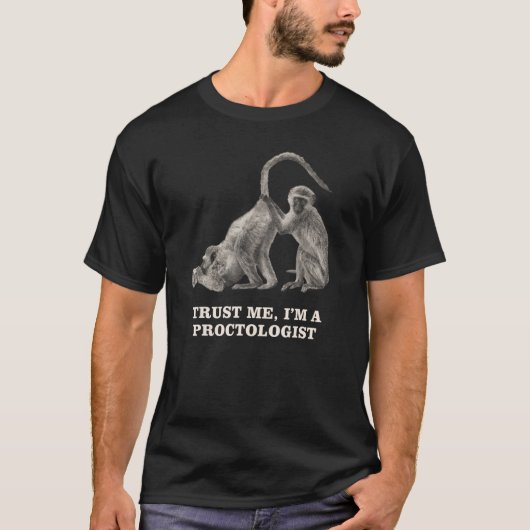 T-shirt Proctolo d'examen rectal Médicale de singe (Devant)