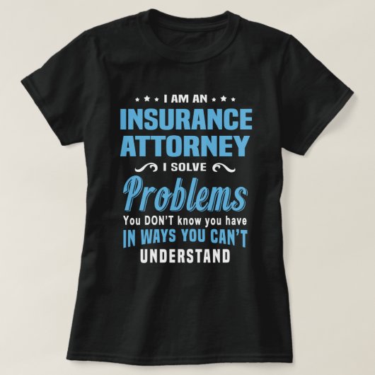 T-shirt Procureur d'assurance (Design devant)
