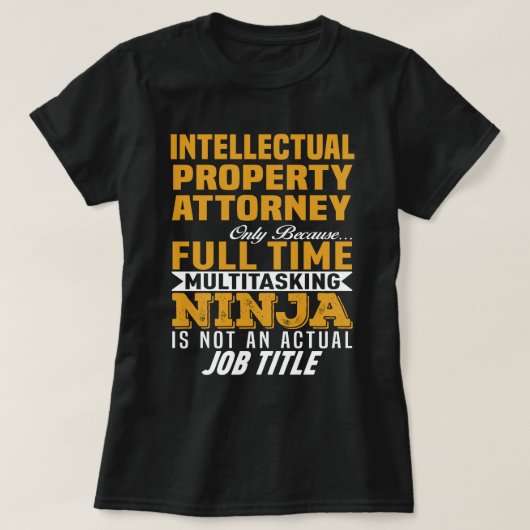 T-shirt Procureur de la propriété intellectuelle (Design devant)