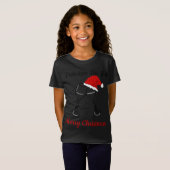 T-Shirt Procureur Ho Ho Fête de Noël Santa Hat (Devant entier)