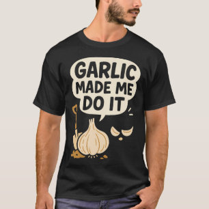 T-shirt Producteur d'ail Colon agricole Jardin Récolte Fie