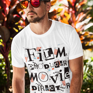 T-shirt Producteur de films, réalisateur de films Style de