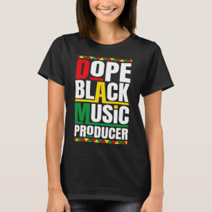 T-shirt Producteur de musique Mois de l'histoire des Noirs