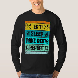 T-shirt Producteur de musique Vintage rétro Beat Maker