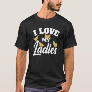 T-shirt Producteur de poulet et amateur de poulet - J'aime
