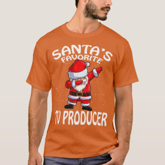T-shirt Producteur de télévision favori Santas Noël