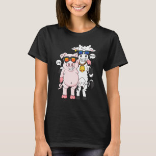 T-shirt Producteur de vaches de porc cool