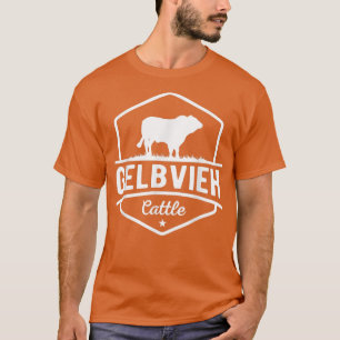 T-shirt Producteur de vaches Gelbvieh Bovins
