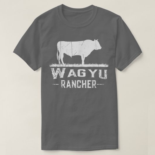T-shirt Producteur de vaches Wagyu Rancher (Design devant)