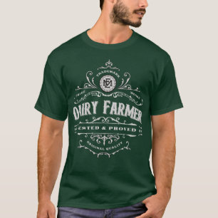 T-shirt Producteur laitier Testé Conception Vintage prouvé