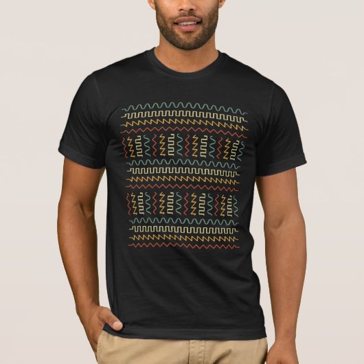 T-shirt Producteur musical analogique Waveform Modular Syn (Devant)