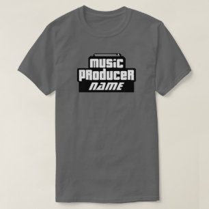 T-shirt Producteur personnalisable de musique