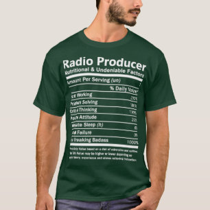 T-shirt Producteur Radio Nutritionnel Et Incontestable