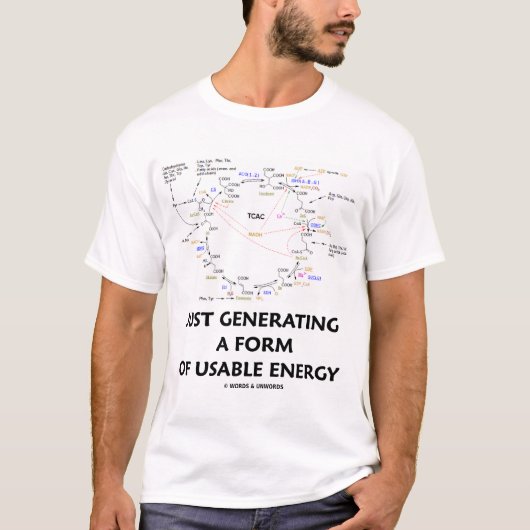 T-shirt Produire juste d'une forme d'énergie utilisable (Devant)