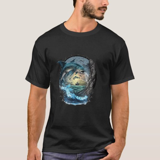 T-shirt produit de pêche Trolling Casting_5 (Devant)