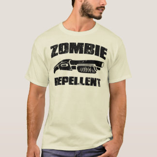 T-shirt produit répulsif de zombi - le fusil de chasse