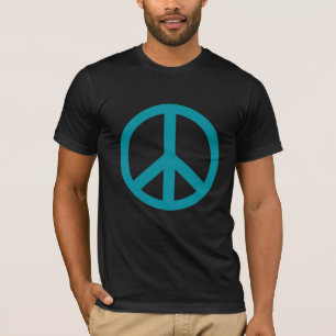 T-shirt Produits bleus de signe de paix