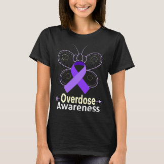 T-shirt Produits Butterfly Ruban Opioïde Surdose d'Opioïde