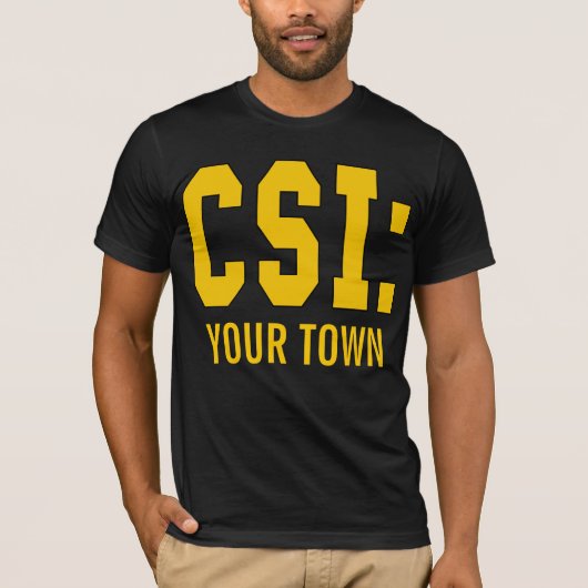 T-shirt Produits de CUSTOMIZEABLE CSI (Devant)