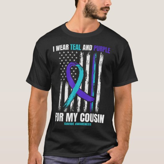 T-shirt Produits de prévention du suicide Cousin Ameri (Devant)