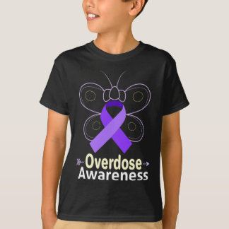T-shirt Produits Papillon Ruban Opioïde Surdose Opioïde A