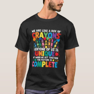 T-shirt Prof amusant Nous sommes comme une boîte de crayon