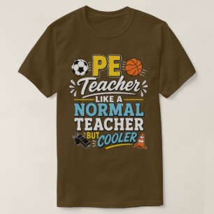 T-shirt Prof de gym comme un prof normal mais plus cool