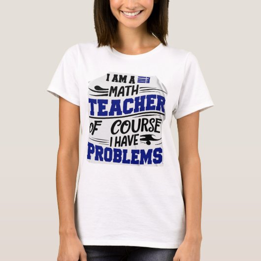T-shirt Prof de maths Blague (Devant)