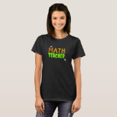 T-shirt Prof de maths Halloween Toiles d'araignée effrayan (Devant entier)