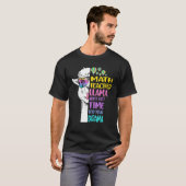T-shirt Prof de maths Lama (Devant entier)