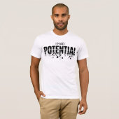 T-shirt Prof de physique drôle j'avais un humour potentiel (Devant entier)