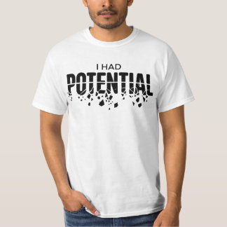 T-shirt Prof de physique drôle j'avais un humour potentiel