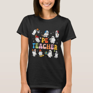 T-shirt Prof de sport Halloween fantôme pratiquant des act