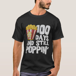 T-shirt Prof École Élève Popcorn 100 Jours D'École S