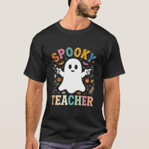 T-shirt Prof Enseignant Fantôme Mignon Halloween Création_