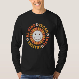 T-shirt Prof Enseignant Hippie Groovy Sois Gentil Enseigne