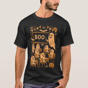 T-shirt Prof fantôme effrayant drôle Salle de classe Hallo