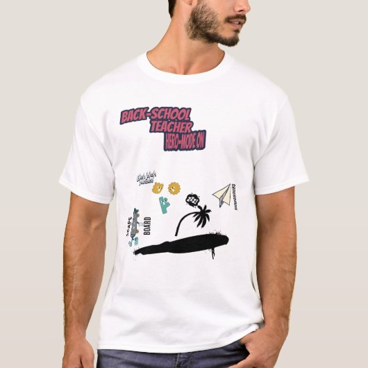 T-shirt Prof héroïque mofe sur (Devant)
