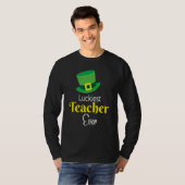 T-shirt Prof le plus chanceux jamais Joyeuse Saint-Patrick (Devant entier)
