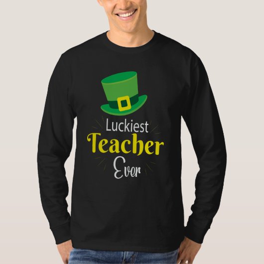 T-shirt Prof le plus chanceux jamais Joyeuse Saint-Patrick (Devant)