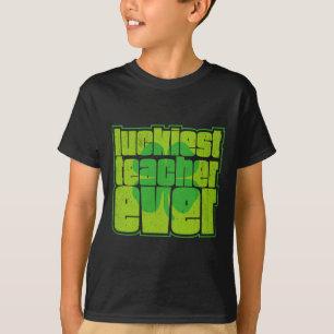 T-shirt Prof le plus chanceux Shamrock St Patricks Day Iri