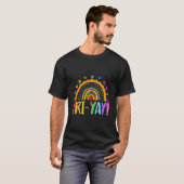 T-shirt Prof-Week-end Vendredi Boho Arc-en-ciel (Devant entier)