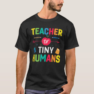 T-shirt Professeur À L'École Primaire De Minuscules Humain