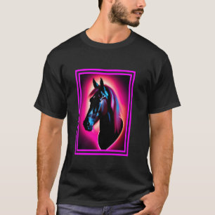 T-shirt Professeur à thème d'art de tête de cheval équestr