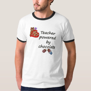 T-shirt Professeur actionné par le chocolat