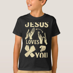 T-shirt Professeur Asl Langue Des Signes Américaine Chréti