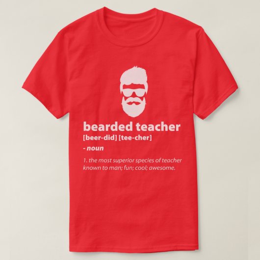 T-shirt Professeur barbu (Design devant)